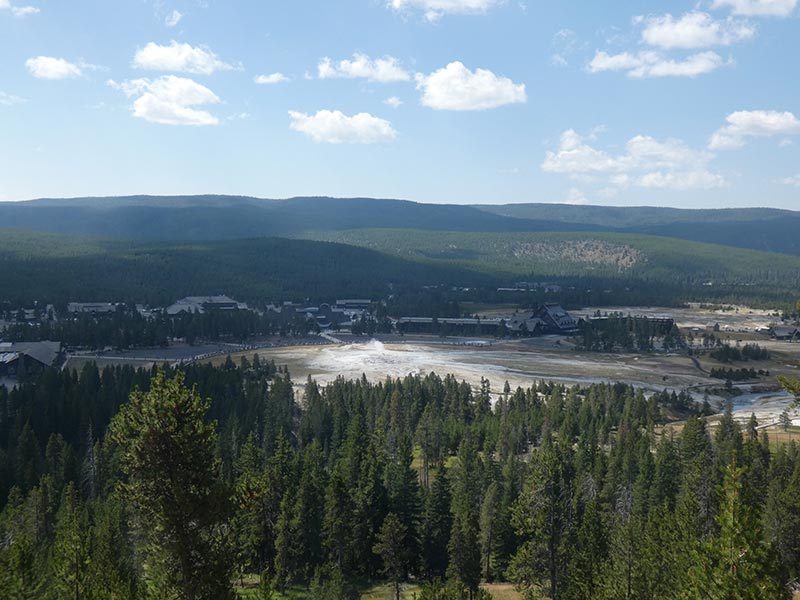 Observation point shop trail yellowstone